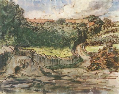 Der Meierhof Cousin in Gréville von Jean-Francois Millet