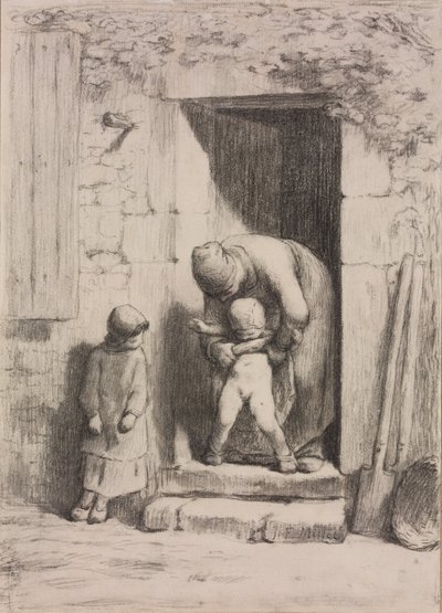 Mütterliche Fürsorge von Jean-Francois Millet