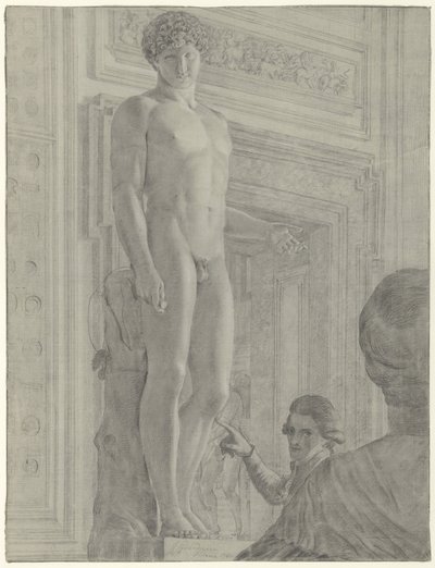 Statue von Antinous Albanie im Kapitolinischen Museum in Rom von Jean Grandjean
