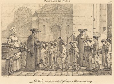Die Brüder führen die Kinder, zu St. Nicolas des Champs von Jean Henri Marlet