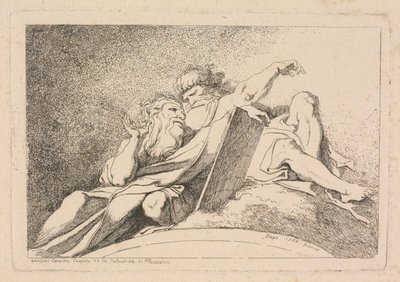 Die zwei Propheten von Jean Honoré Fragonard after Annibale Carracci