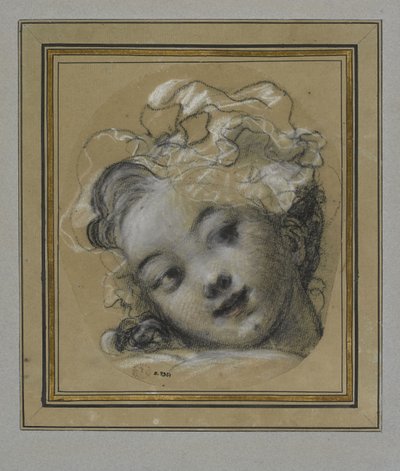Mädchen mit Haube von Jean Honore Fragonard