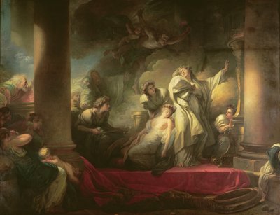 Hohepriester Coresus opfert sich, um Callirhoe zu retten, Szene aus 