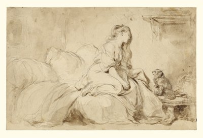 Oh! Wenn er mir nur so treu wäre von Jean Honore Fragonard