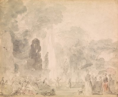 Ansicht eines Parks von Jean Honore Fragonard