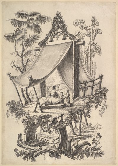 Baumhaus, 1773 von Jean Jacques Avril