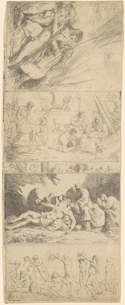 Vier religiöse und weltliche Kompositionen von Jean Jacques Lagrenée II