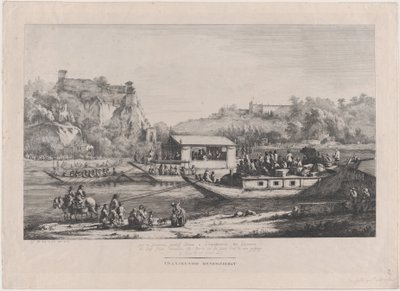 Papst Pius VII. auf der Saône, 1805 von Jean Jacques de Boissieu
