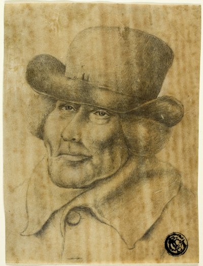 Porträtbüste eines alten Mannes mit Hut und Mantel von Jean Jacques de Boissieu