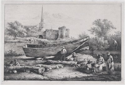 Die Baustelle in Savigny von Jean Jacques de Boissieu