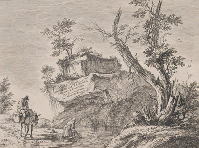 Titelblatt zu einer Serie von zehn Landschaften, 1763 von Jean Jacques de Boissieu