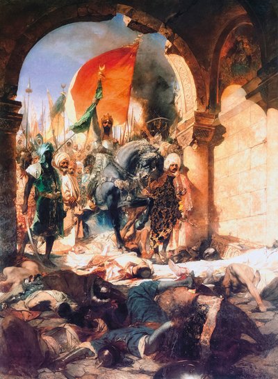Der Einzug von Mehmed II. in Konstantinopel von Jean Joseph Benjamin (after) Constant