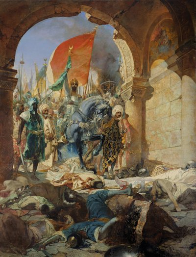 Einzug der Türken von Mohammed II. in Konstantinopel, 29. Mai 1453, 1876 von Jean Joseph Benjamin Constant