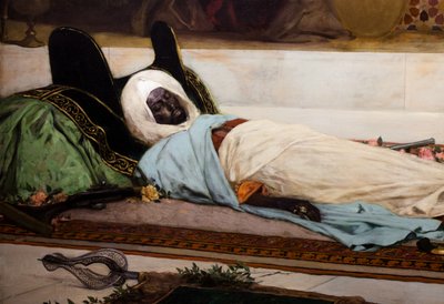 Le jour des funerailles - Szene aus Marokko (Detail) von Jean Joseph Benjamin Constant