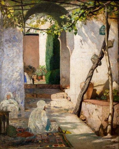 Marokkanischer Innenhof von Jean Joseph Benjamin Constant