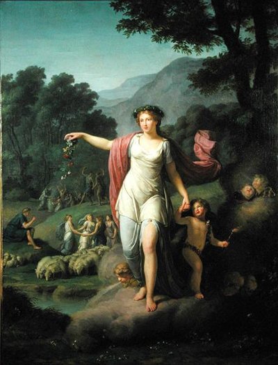 Frühling von Jean Joseph Taillasson