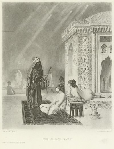 Das Harem-Bad (Gravur) von Jean Leon Gerome