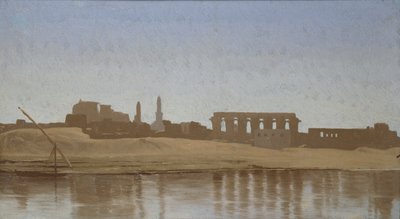Blick auf den Nil bei Luxor von Jean Leon Gerome