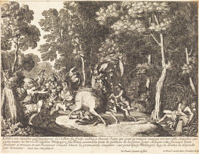 Atlanta und Meleager jagen den Eber von Kalydon von Jean Lepautre