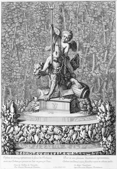 Brunnen mit dem Genius des Reichtums, Versailles, 1676 von Jean Lepautre