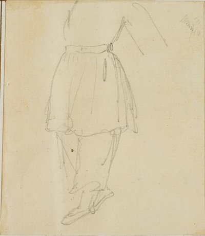 Unterer Teil einer Figur in Arbeitskleidung von Jean Louis André Théodore Géricault