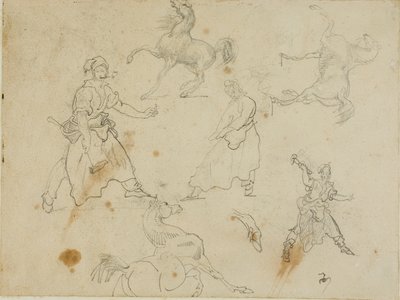 Studien von Schmieden und Pferden von Jean Louis André Théodore Géricault