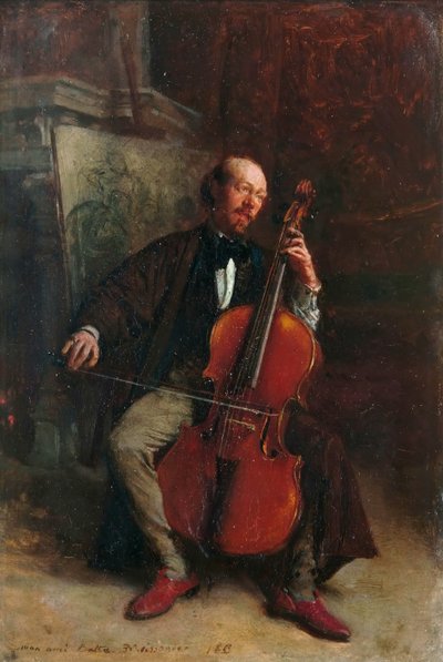 Porträt des Komponisten Alexandre Batta 1816-1902 von Jean Louis Ernest Meissonier