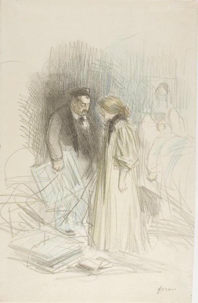 Ich wage es nicht, sie abzunehmen... Es würde ihm zu sehr wehtun von Jean Louis Forain