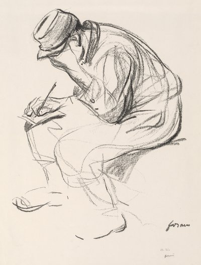 Kriegsgefangener schreibt einen Brief von Jean Louis Forain