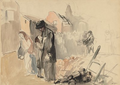 Rückerobertes Gebiet recto, ca. 1919 von Jean Louis Forain