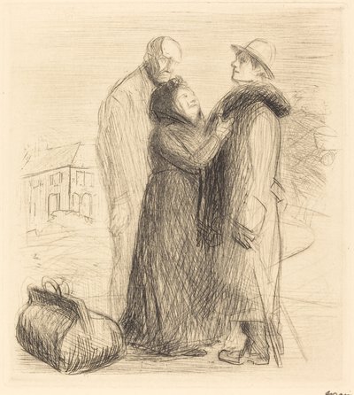 Die Abreise des verlorenen Sohnes (erste Platte, vertikal) von Jean Louis Forain