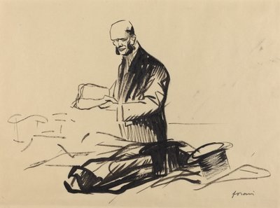 Der Hut von Marschall Foch, ca. 1914-1919 von Jean Louis Forain