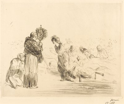 Das Wunder vor dem Allerheiligsten (vierte Platte) von Jean Louis Forain