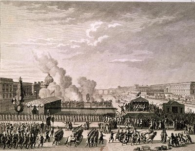 Proklamation der Gefahr für das Heimatland, 22. Juli 1792, graviert von Pierre Gabriel Berthault (1737-1831) von Jean Louis Prieur
