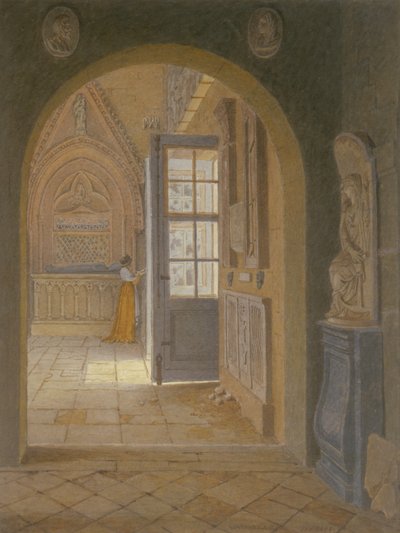 Ein Raum im Kloster der Petits Augustins von Jean Lubin Vauzelle