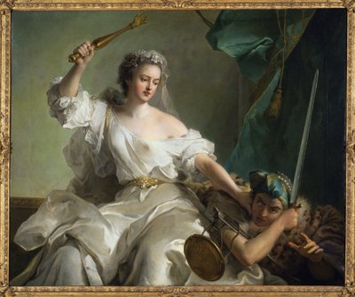 Allegorie der Gerechtigkeit, die die Ungerechtigkeit bekämpft von Jean Marc Nattier