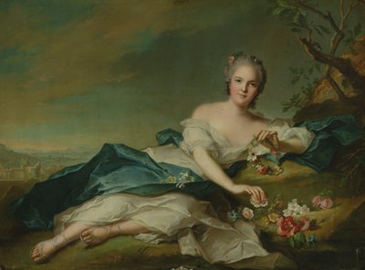 Porträt von Henrietta in Flora, 1742 von Jean Marc Nattier