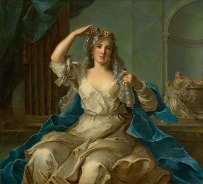 Porträt einer Dame als Vestalin, 1759 von Jean Marc Nattier
