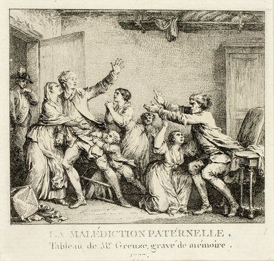 Väterlicher Fluch von Jean Michel Moreau