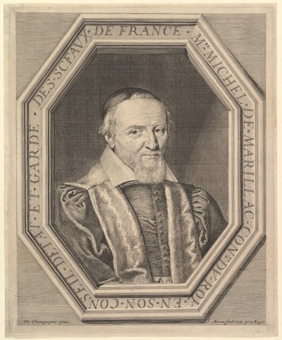Michel de Marillac, Staatsrat und Siegelbewahrer, 17. Jahrhundert von Jean Morin