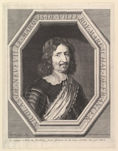 Nicolas de Neuville, Marquis de Villeroy von Jean Morin