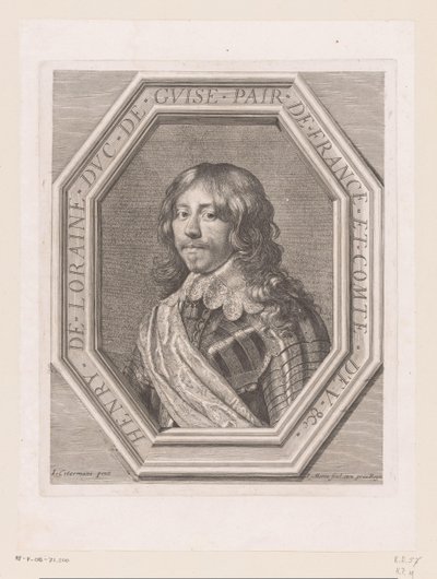 Porträt von Heinrich II. von Lothringen, Herzog von Guise von Jean Morin