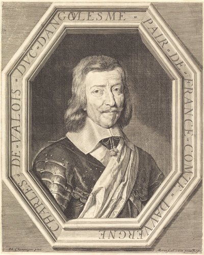 Charles de Valois, Herzog von Angoulême von Jean Morin after Philippe de Champaigne