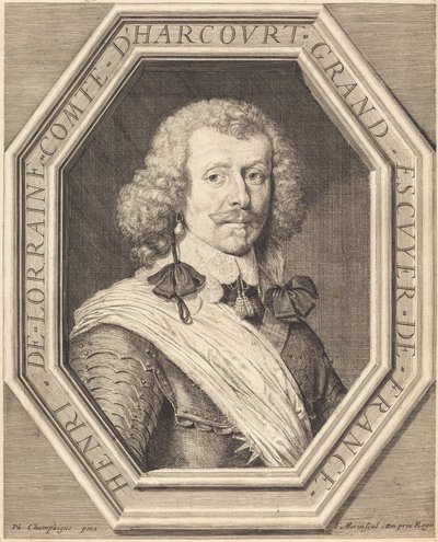 Henri de Lorraine, Graf von Harcourt von Jean Morin after Philippe de Champaigne