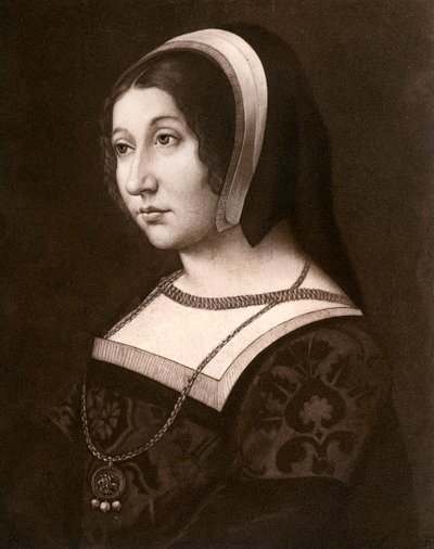 Unbekannte Frau, früher bekannt als Margaret Tudor, um 1520 von Jean Perreal