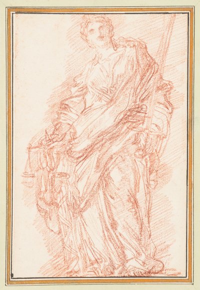 Allegorie der Gerechtigkeit mit Schwert und Waage von Jean Robert Ango