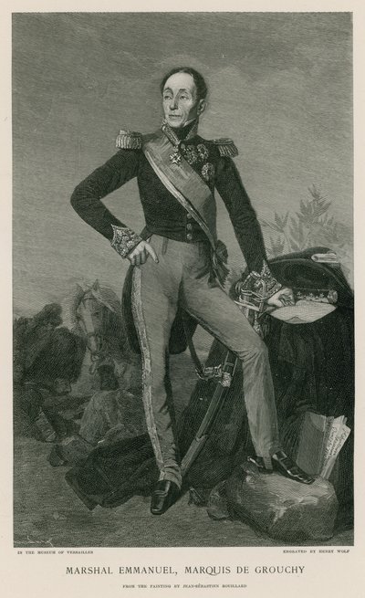 Marschall Emmanuel, Marquis de Grouchy von Jean Sebastien Rouillard