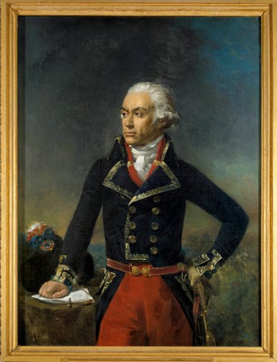 Porträt von Charles Francois Dumouriez, General in Chief der Nordarmee 1792 (1739-1823). Gemälde von Jean-Sebastien Rouillard (1789-1852). 1835 von Jean Sebastien Rouillard