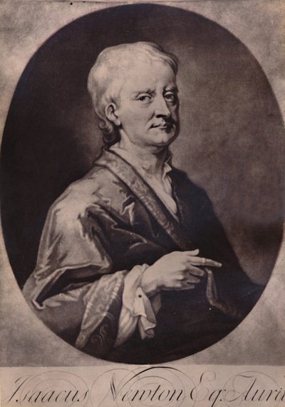 Sir Isaac Newton, englischer Mathematiker und Physiker von Jean Simon