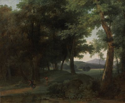 Ein Wald mit Apollo und Daphne von Jean Victor Bertin